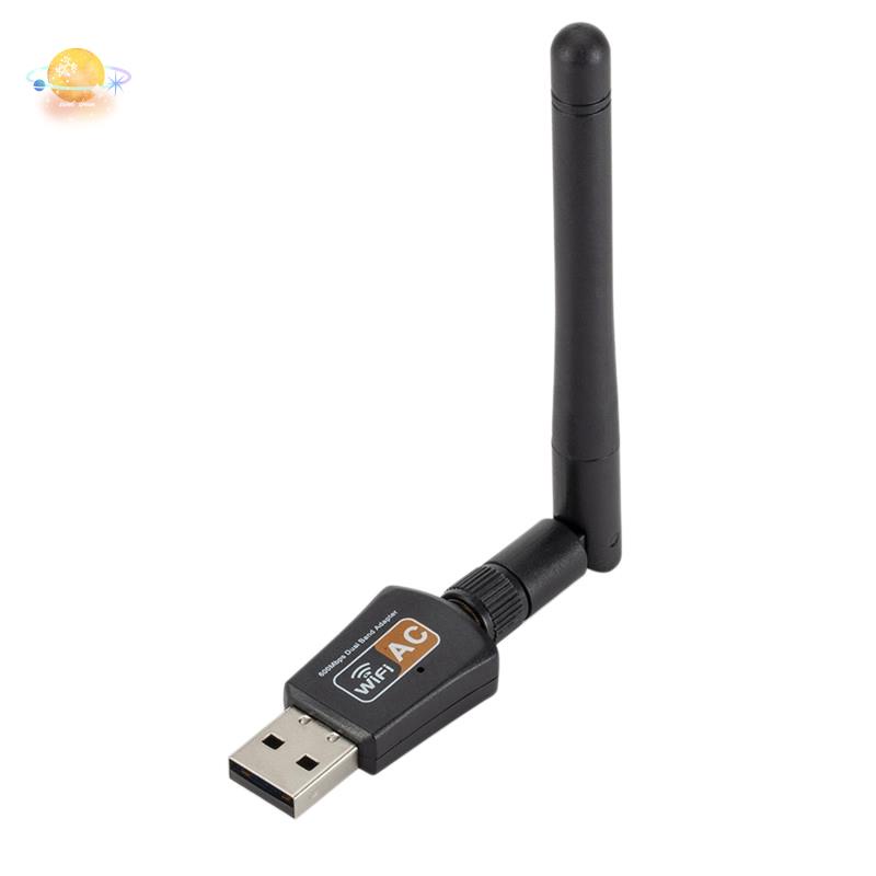 Usb Wifi Có Ăng Ten Cho Pc / Desktop / Laptop Hỗ Trợ Windows 10 / 8 / 7