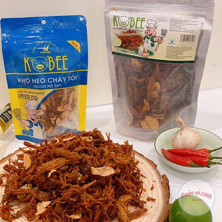 Heo khô cháy tỏi Kobee cay cay 01197-01190-01189 Buôn Rẻ