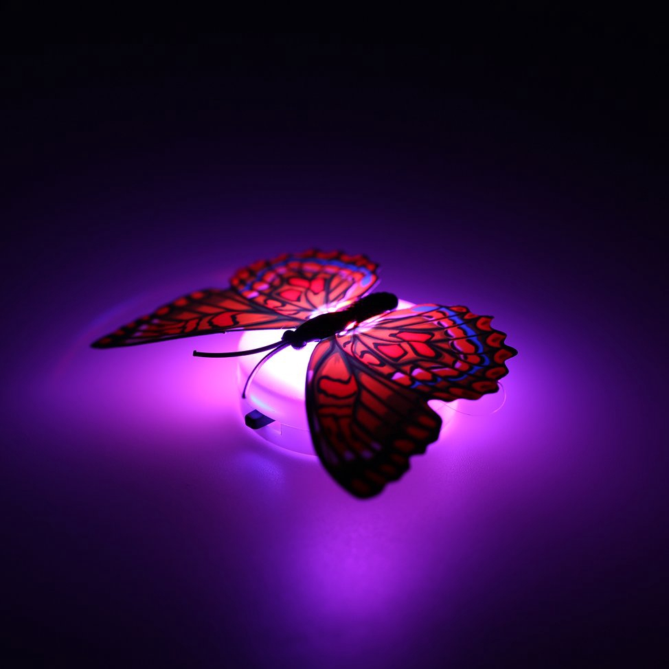 Đèn Led Hình Bươm Bướm Nhiều Màu Sắc