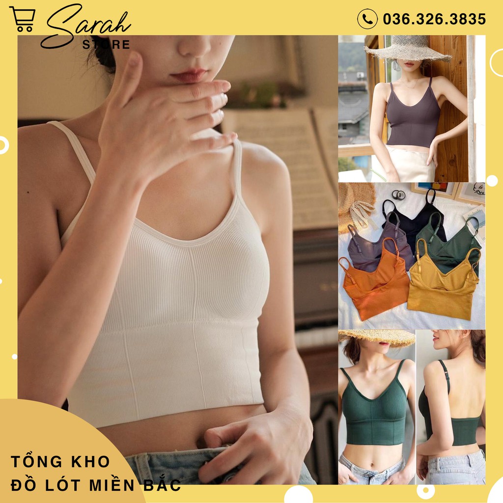 [Có Video Áo Bra Gân Gym/Yoga Croptop Khoét Lưng Dáng Thể Thao 657