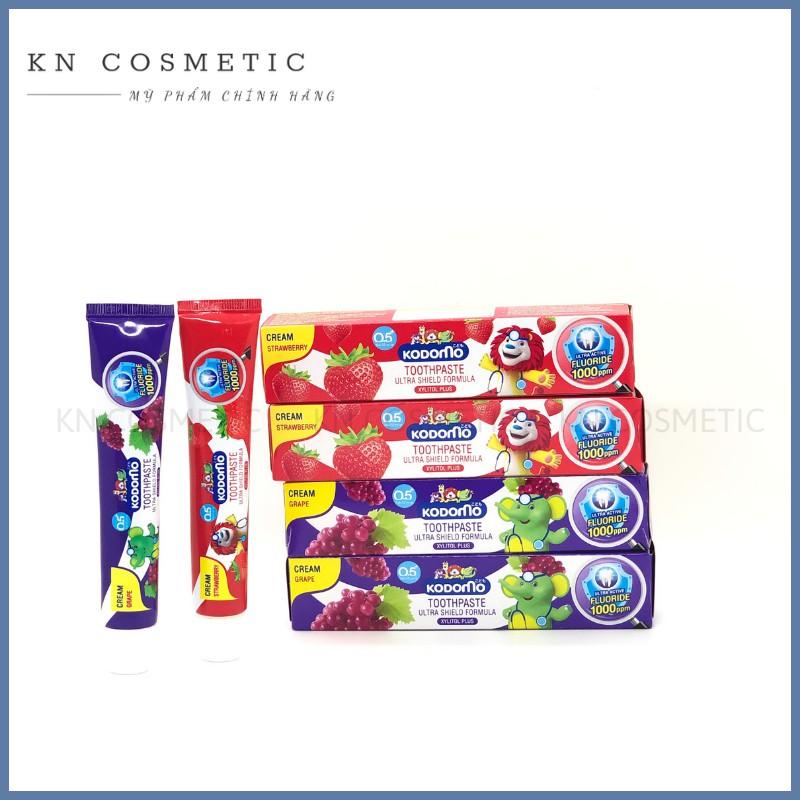 Kem Đánh Răng Trẻ Em Kodomo Toothpaste Ultra Shield Formula Thái Lan Kem Đánh Răng Cho Bé Hương Hoa Quả Tuýp 40gr