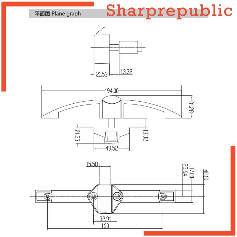 Khóa Cửa Dạng Nhấn 160mm 1