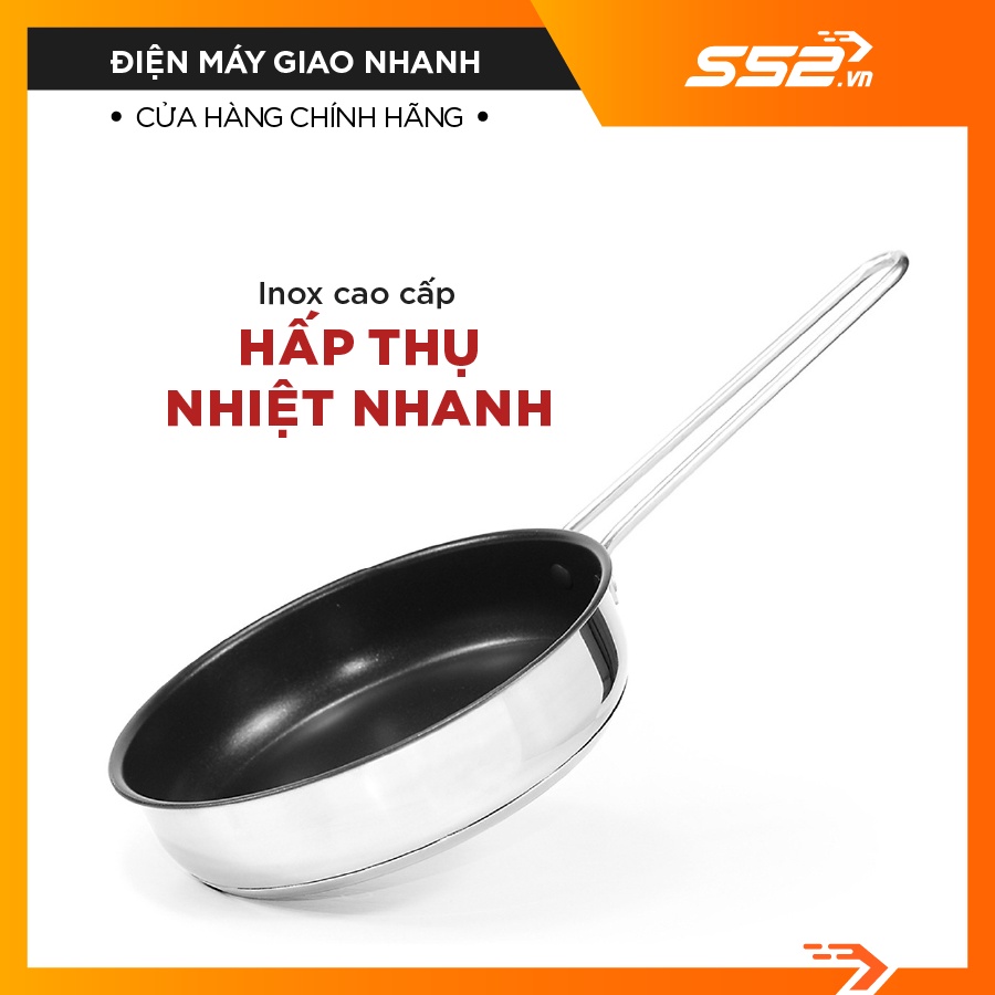 Chảo inox chống dính Goldsun GPA1401-18IH-Bảo Hành Chính Hãng