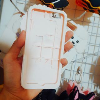 ỐP LƯNG IPHONE 6/6 PLUS / 7/7 PLUS / 8/8 PLUS DẺO SILICONE chó HỒNG ( xả hàng )