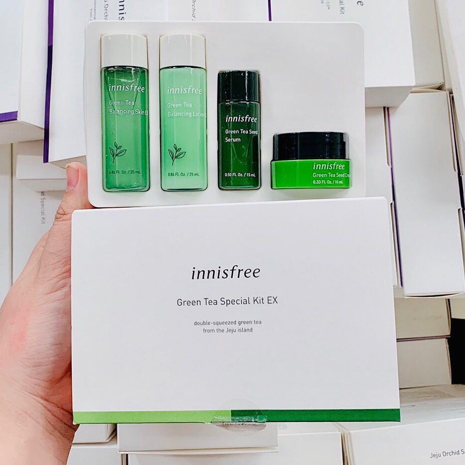 MẪU MỚI - BỘ KIT TRÀ XANH INNISFREE GREEN TEA SPECIAL KIT EX