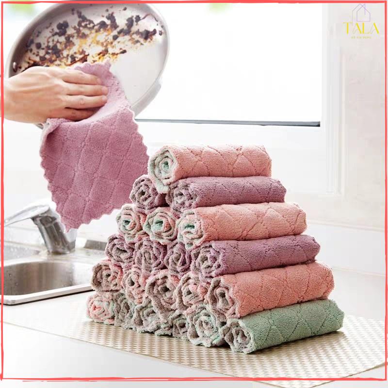 Khăn Lau Cotton Đa Năng Nhà Bếp, Bát Đĩa, Cốc Chén
