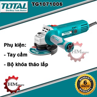 [100% chính hãg] Máy mài góc Total TG1071006, công suất 710w - Máy cắt sắt cầm tay, máy mài 1 tấc