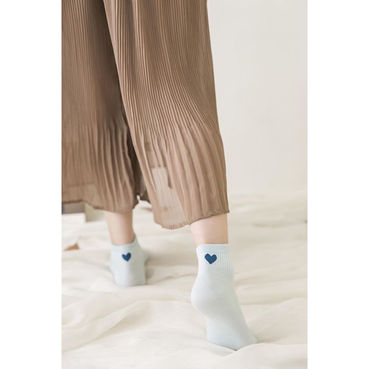 Tất cổ ngắn ⚡ FREESHIP Đơn Từ 250K ⚡ Tất tim ngắn cổ Hàn Quốc - Tất Đẹp Chất Lượng Khách Chọn Mẫu