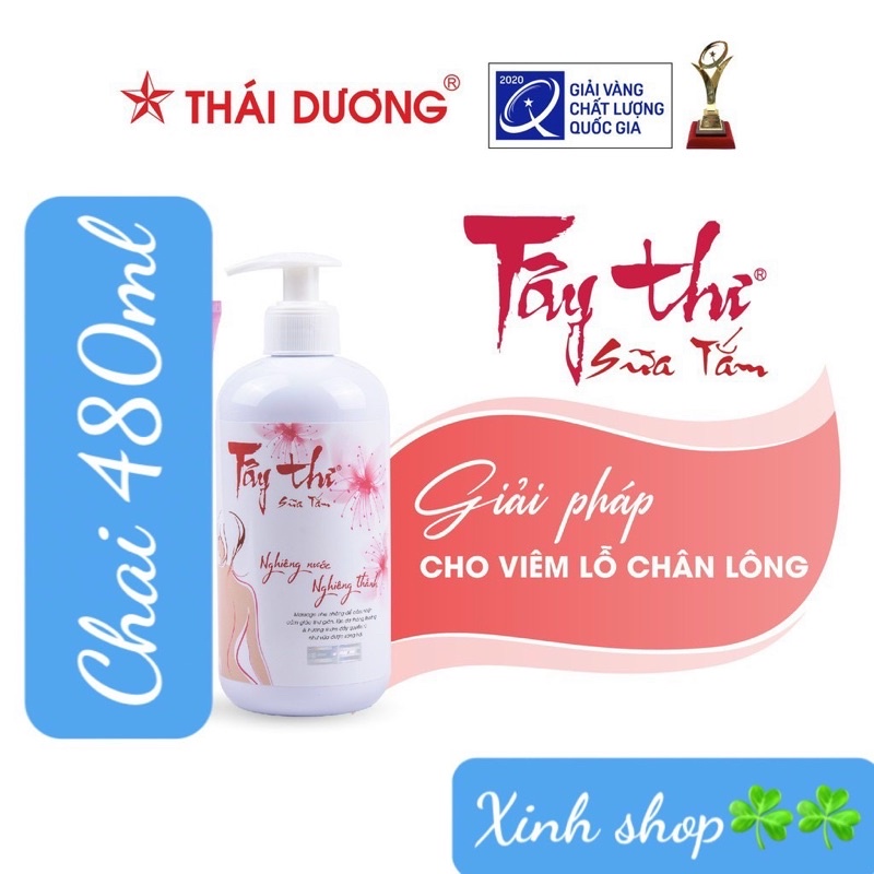 sữa tắm Tây thi chai  480ml ( mới) hàng date mới chính hãng sao thái dương