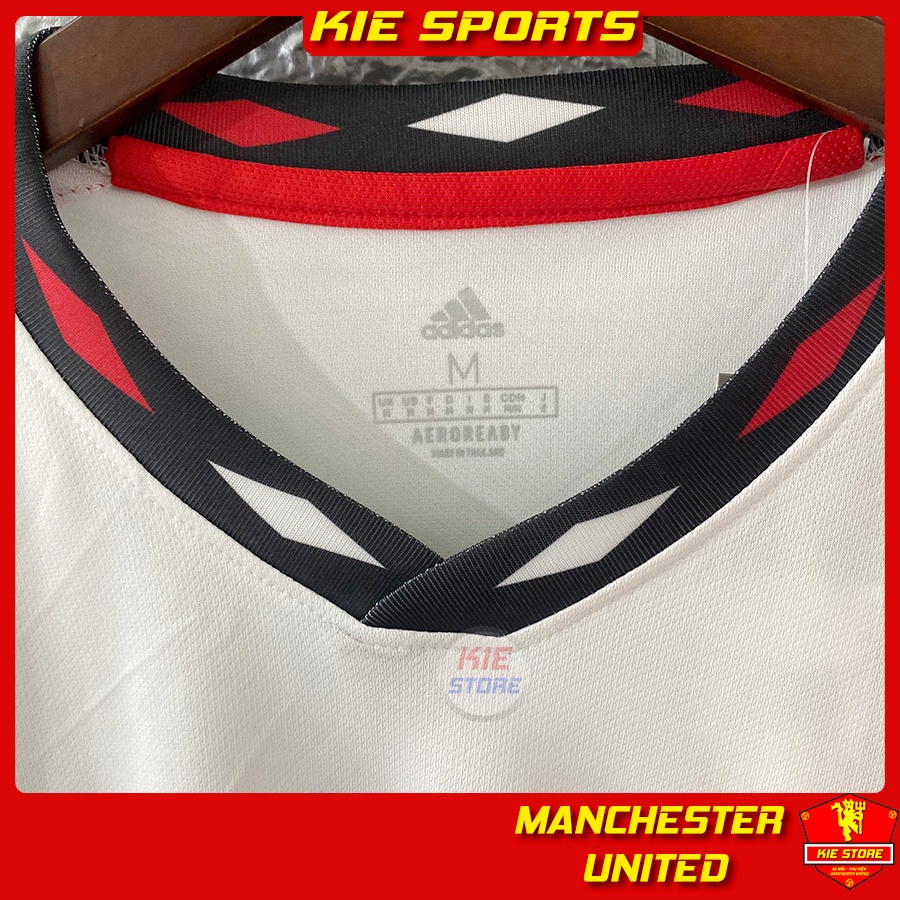 Set bộ thể thao quần áo bóng đá CLB Manchester United 2022 sân khách trắng phiên bản play / Bộ MU vải Thái cao cấp
