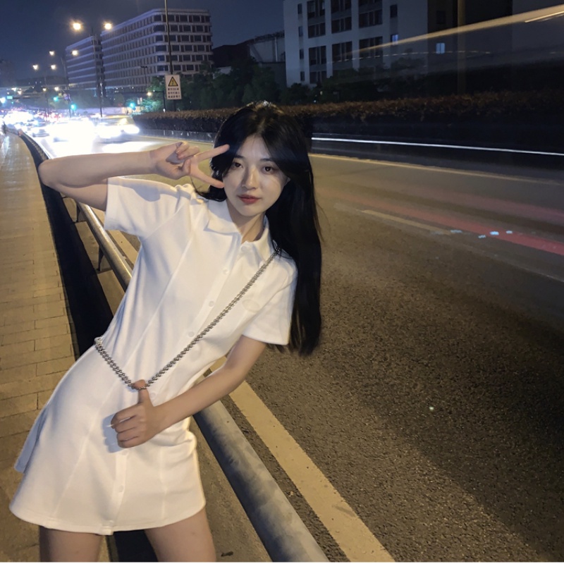 Đầm Ngắn Cổ Polo Phong Cách Hàn Quốc Thời Trang Mùa Hè Cho Nữ | WebRaoVat - webraovat.net.vn