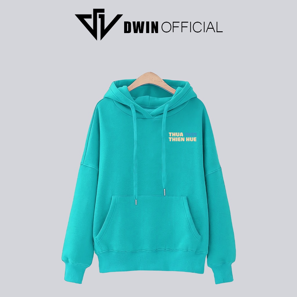 Áo hoodie Thừa Thiên Huế nỉ unisex DWIN basic nam nữ form rộng oversize local brand SP00068