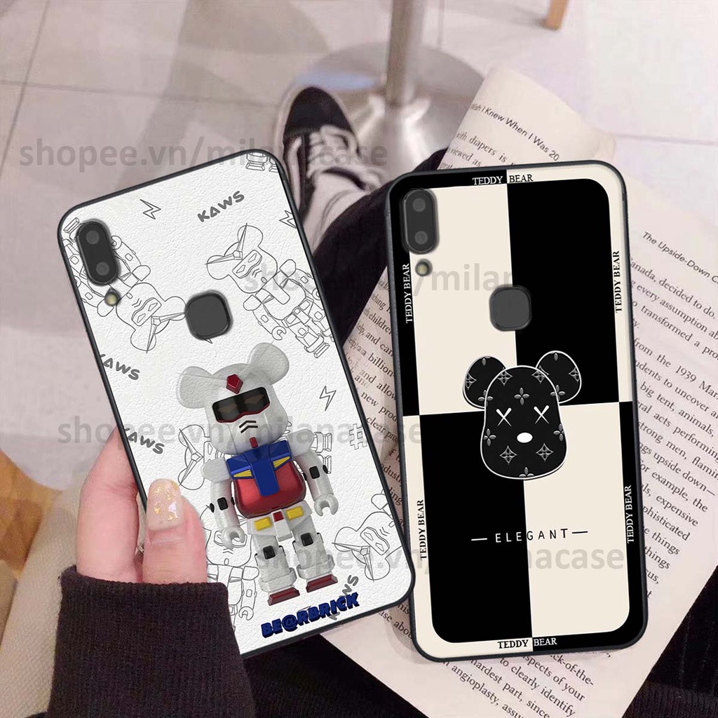 Ốp Vivo V9 / V9 Youth gấu be@rBrick gấu Teddy Kaws siêu đẹp, phong cách, cá tính