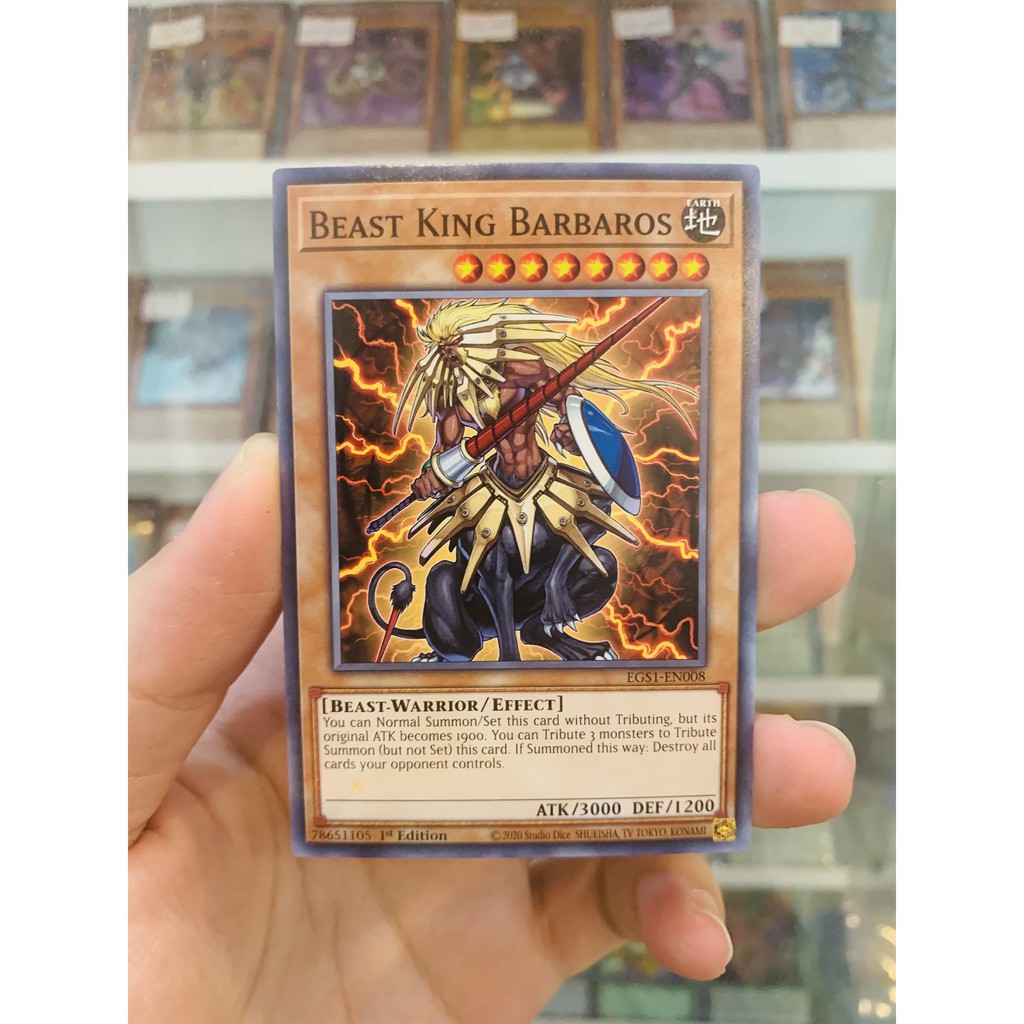 Thẻ Bài YugiOh! Mã EGS1-EN008 - Beast King Barbaros - Common - 1st Edition