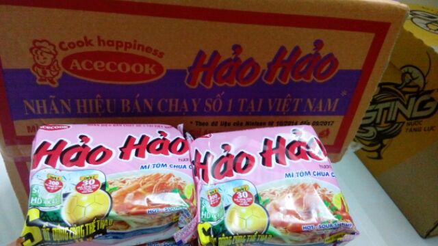Mì Hảo Hảo Tôm Chua Cay Gói 75g thùng 30gói