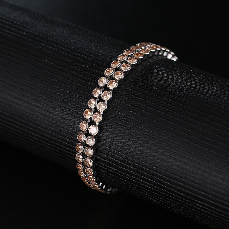 Vòng Tay Đá Zirconia Nhiều Màu Sang Trọng Cho Nữ