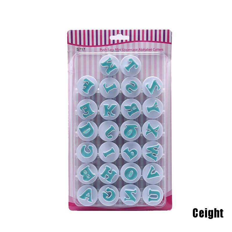 Khuôn Nhấn Bánh Quy Hình Chữ Cái Và Số Trang Trí Bánh Kem