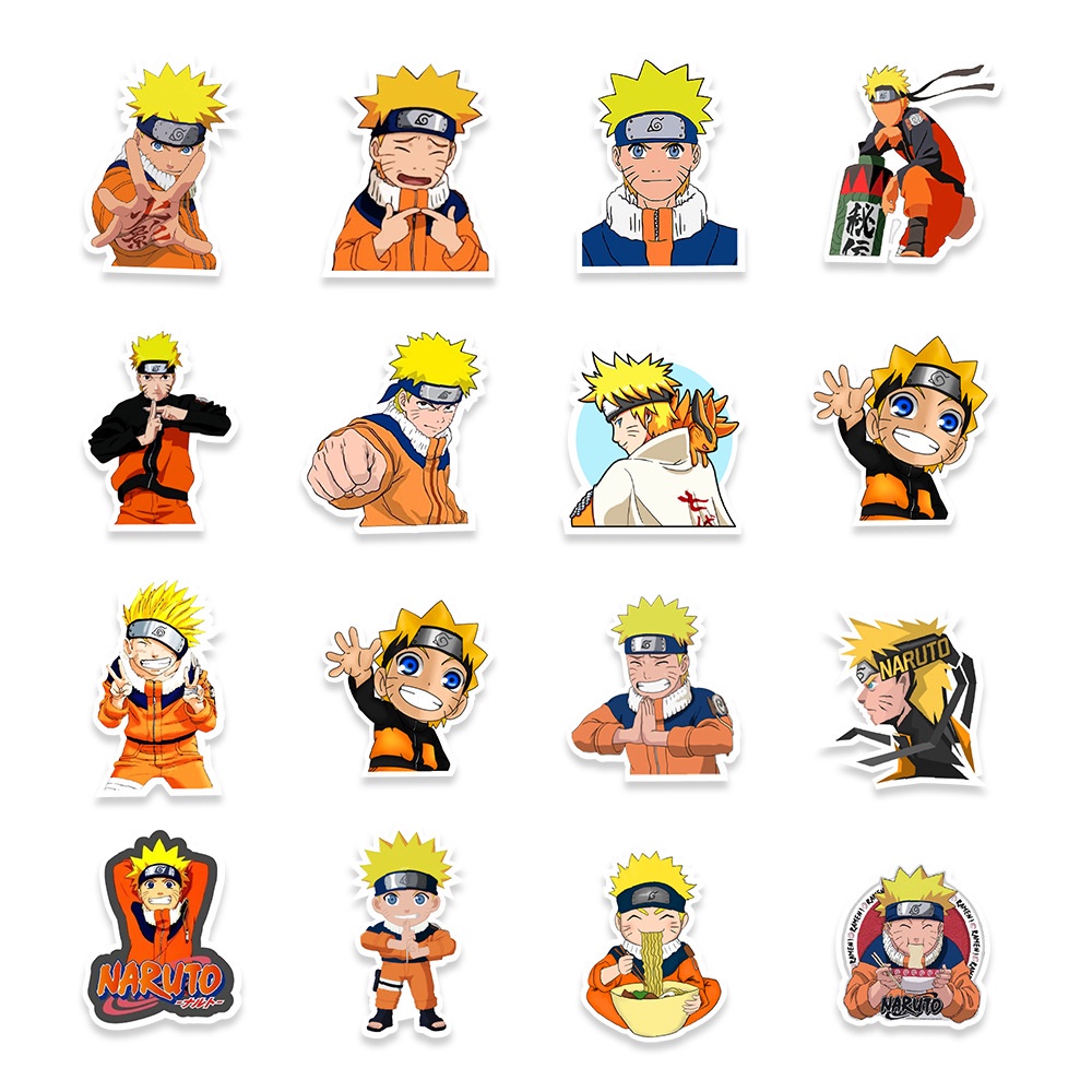 Miếng Dán Trang Trí Hình Naruto Sáng Tạo Dành Cho Xe Hơi/ Vali/ Ván Trượt