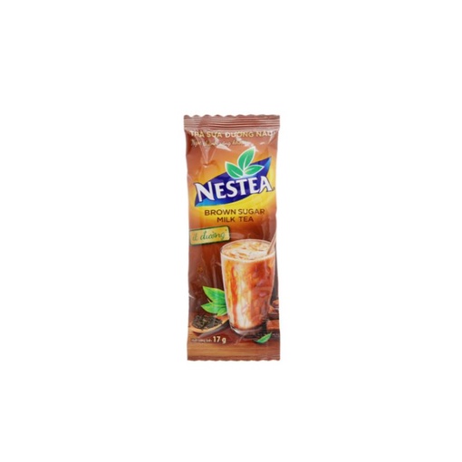 Trà sữa đường nâu ít đường Nestea hộp 8 gói