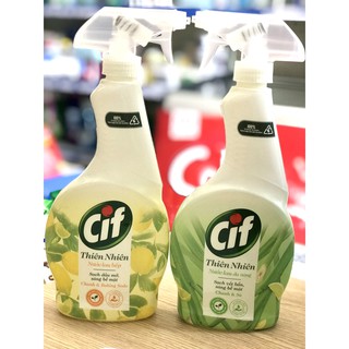 [Mẫu Mới] [NOWSHIP] Nước Lau Bếp/LAU ĐA NĂNG Cif Thiên Nhiên Chai 520ml