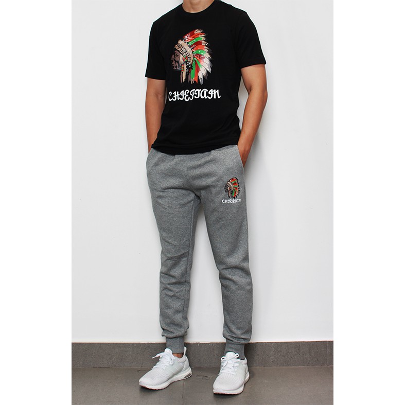 Quần Jogger thun da cá in hình thổ dân form unisex nam nữ mặc được có big size 110kg style Hàn Quốc-6079 | BigBuy360 - bigbuy360.vn