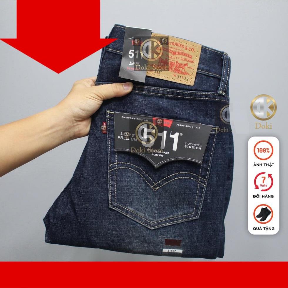 Quần Jean Nam màu xanh đồng màu lạ đẹp DK-01, quần bò nam dáng ôm đứng, chất ko co giãn - DOKI 🥇