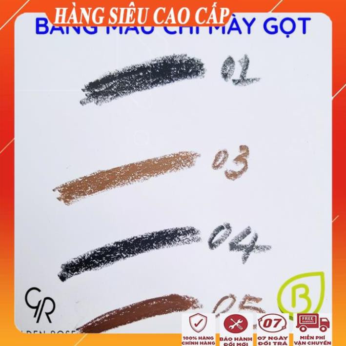 [ Freeship - XẢ KHO BÁN LỖ] Chì kẻ mày gọt golden rose/ Bút kẻ lông mày đẹp chính hãng golden rose