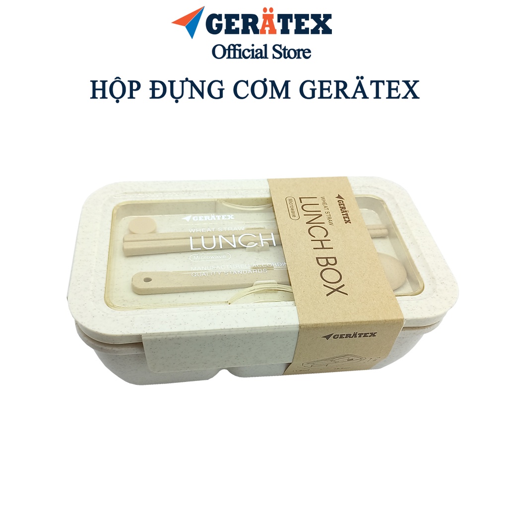 Hộp đựng cơm văn phòng Gerätex chất lượng CHLB Đức, nhập khẩu chính ngạch tặng kèm đũa thìa