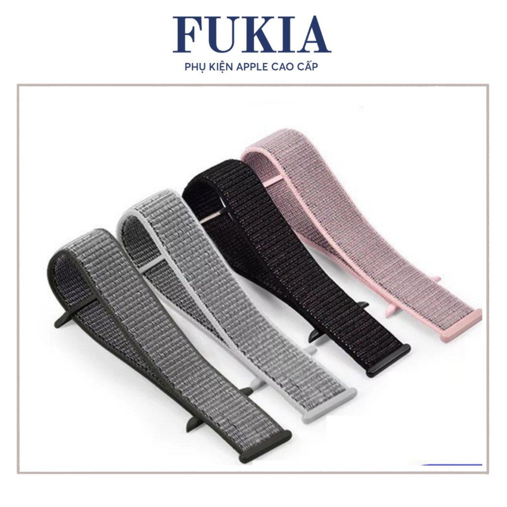 Dây vải nylon cho Apple Watch đồng Hồ Thông Minh iWatch 1/ 2/ 3/ 4/ 5/ 6/ SE Size 38mm 40mm 42mm 44mm
