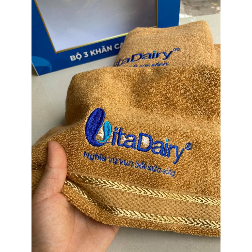 Bộ 3 khăn Tắm Cao Cấp quà VITADAIRY