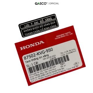 Tem thông tin xăng honda air blade 110 / air blade 125 qa _
