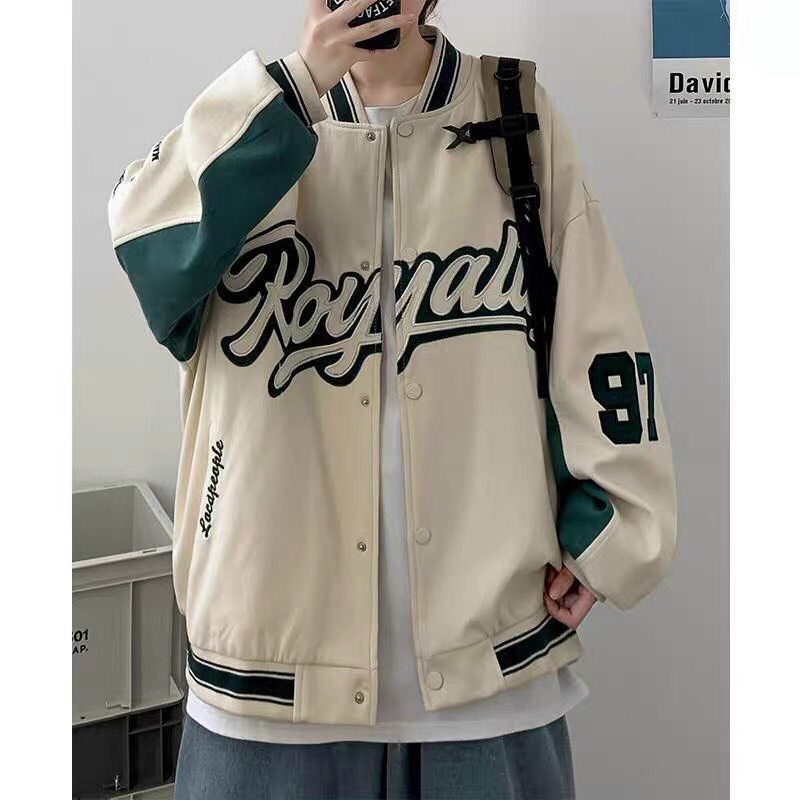 Áo Khoác Bomber Kaki ROYALTY 2 Lớp Hàn Quốc, Chất Đẹp, Freesize Dưới 68kg, Có Quà Tặng Kèm
