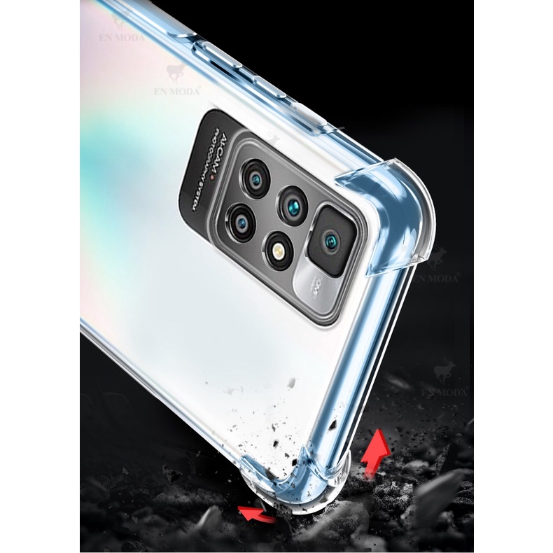 Ốp lưng Xiaomi Redmi 10 / Redmi A1 / Redmi 12 dẻo trong suốt lồi 4 góc chống sốc lâu ố vàng