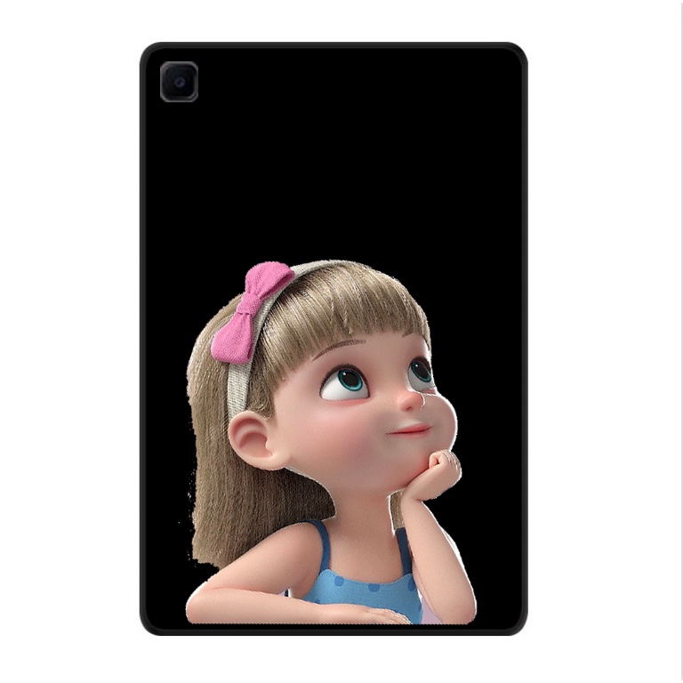 Bao Da Máy Tính Bảng tpu Mềm Họa Tiết Thỏ Cho samsung galaxy tab s6 lite 10.4 2020 p610 / p615 Ốp