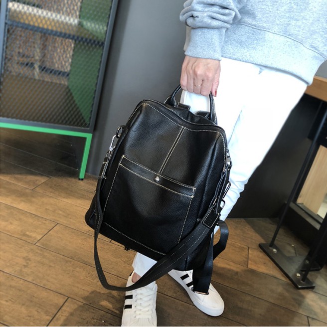 Balo Nữ Thời trang công sở, balo đựng laptop13inch, đựng sách vở A4, chất da mềm và xịn xò BMV0266