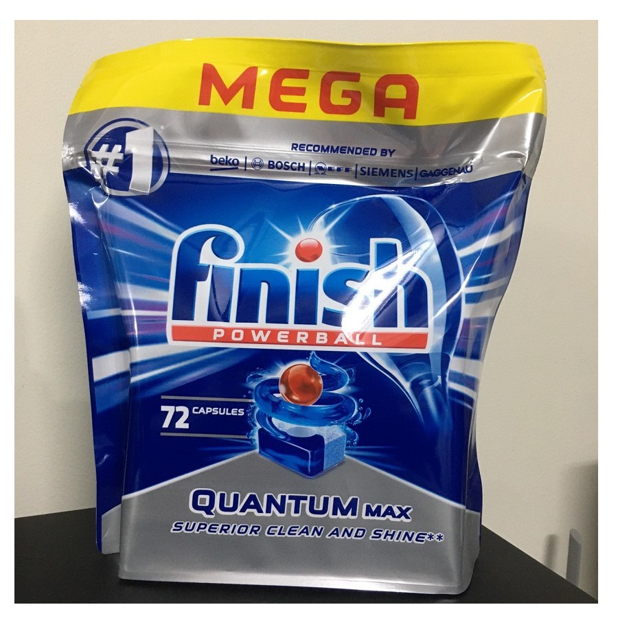 Viên rửa bát Finish Quantum Max 60 viên xuất xứ Châu Âu