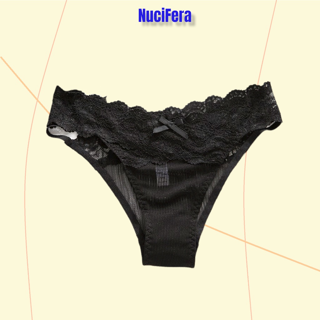 Quần lót ren thiết kế dáng V với hông khoét sâu sexy gợi cảm QLN96_NuciFera