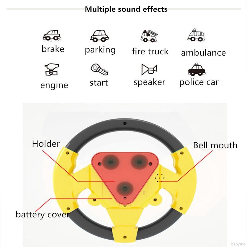Vô Lăng Xe Hơi Đồ Chơi Tương Tác Có Âm Thanh Cho Bé