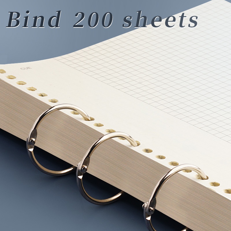 Khoen đóng gáy sách diy chất liệu kim loại nhiều kích cỡ 19mm / 25mm / 32mm