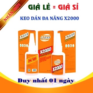 [GIÁ SỈ] Keo dán đa năng siêu dính X2000 dán được mọi vật liệu _ dán gỗ, thủy tinh, kim loại, sắt, gốm sứ, nhựa
