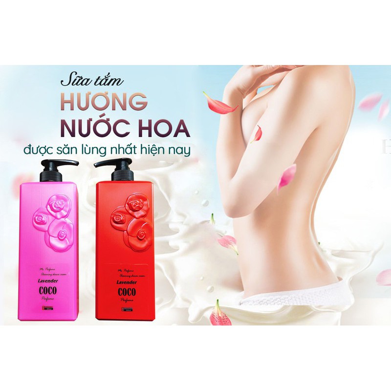 Combo 02 Chai x 800ml Sữa Tắm Hương Nước Hoa CoCo