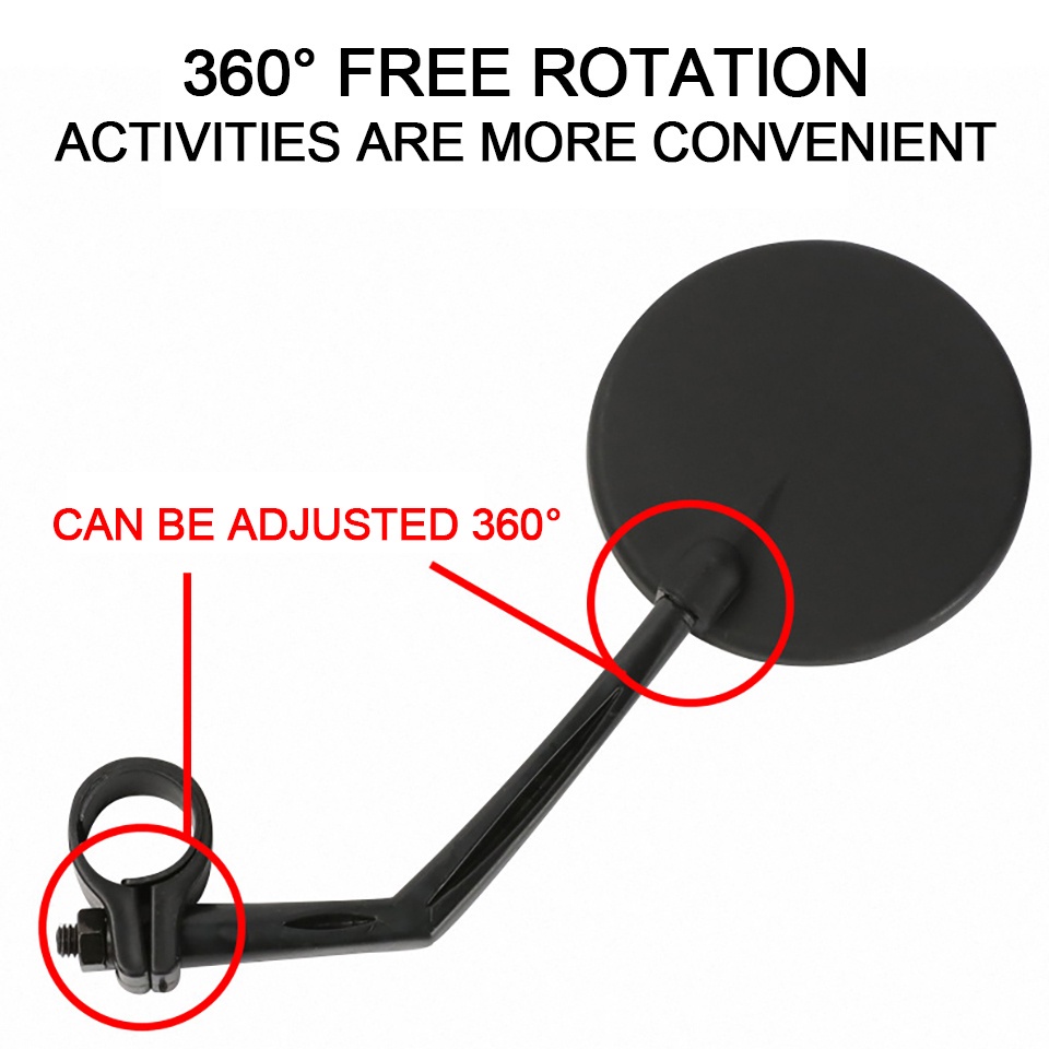 GTUBIKE Gương Chiếu Hậu Góc Rộng Xoay 360 Độ Chuyên Dụng Cho Xe Đạp Leo Núi° Quay