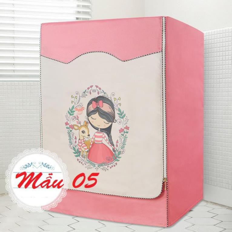 Vỏ bọc máy giặt lồng ngang, áo bao trùm vải siêu bền đẹp chống nước