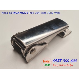 Khóa gài nhanh, có thể thay đổi chiều dài, inox 304 70x27mm - KGA7027