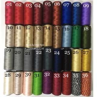 Sợi dệt  100g /cuộn đã trừ lõi * chọn màu từ 01-18*