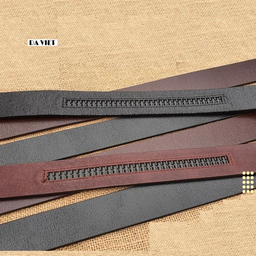 Dây lưng thắt lưng nam da bò nguyên tấm DAVIET cao cấp không kèm mặt(Bảo Hành Da 12 Tháng)