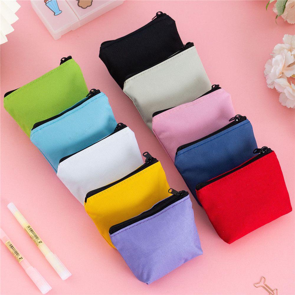 Ví Canvas Vuông Nhỏ Gọn Đựng Tiền Xu