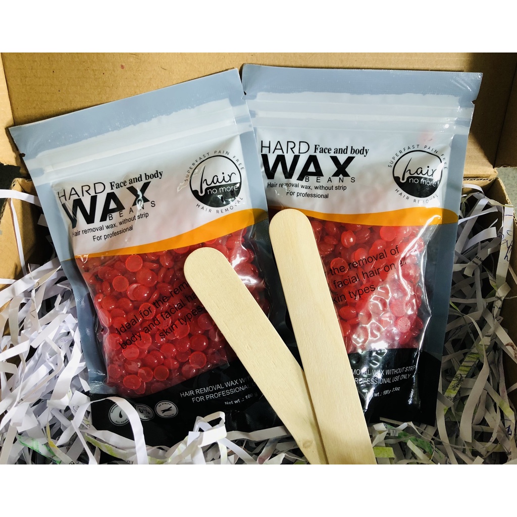 Sáp wax lông nóng HARD WAX BEANS (Face and body) 100gr/ 1gói