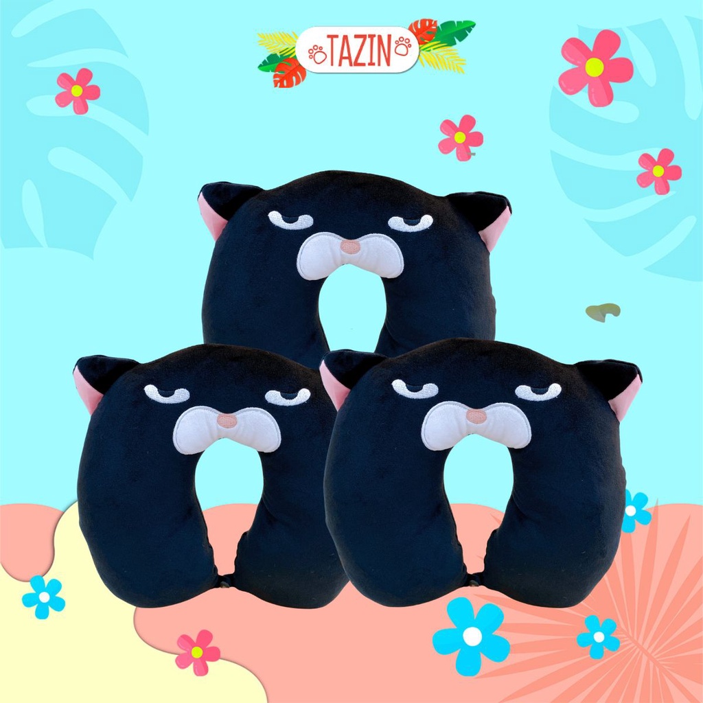 Gối Ngủ Văn Phòng Dễ Thương, Gối Cổ Tựa Amuse Mới Nhất - Gấu Bông Tazin