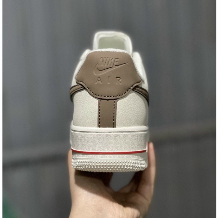 Giày Sneaker AF1 Vệt Nâu,Da Xịn, Đế Air Bản Đẹp Dành Cho Nam Nữ